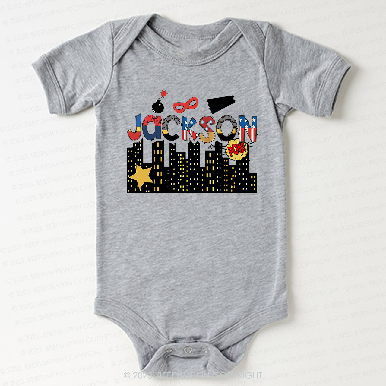 Personalized Eva City ​​Building Bodysuit For Baby