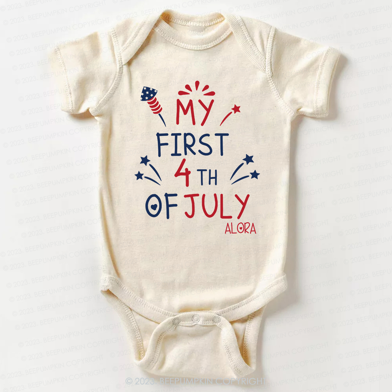 My First Independence Day Bodysuit For Baby