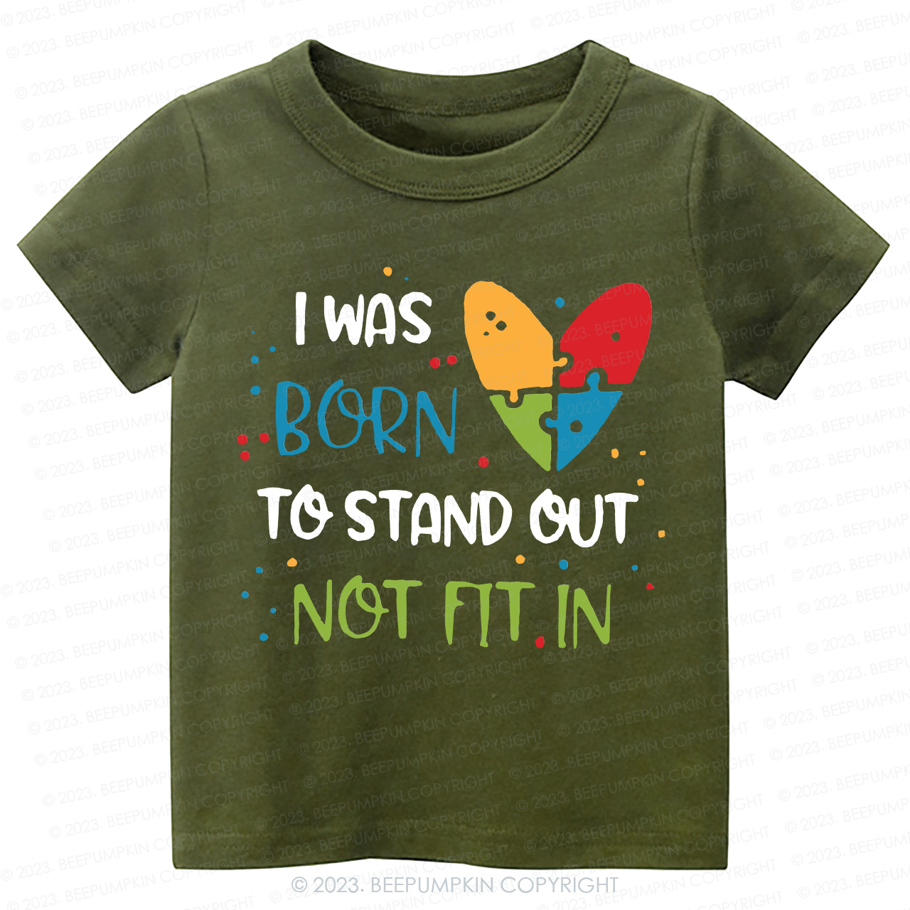 Autism Awarenes I Was Born To Kids Shirt