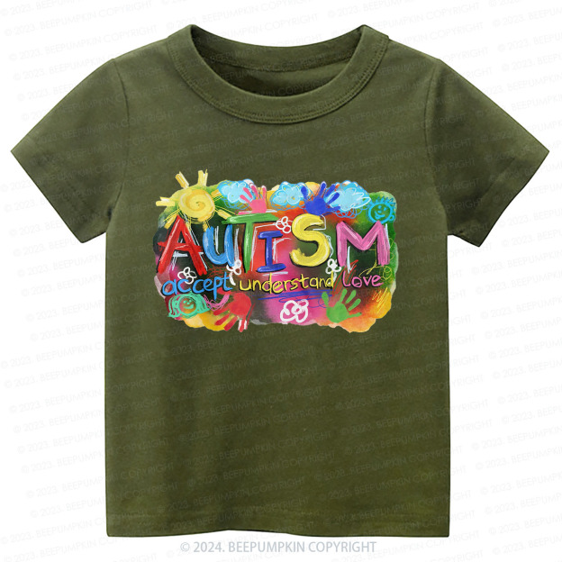 Autism Accept Understand Love Kids Shirt