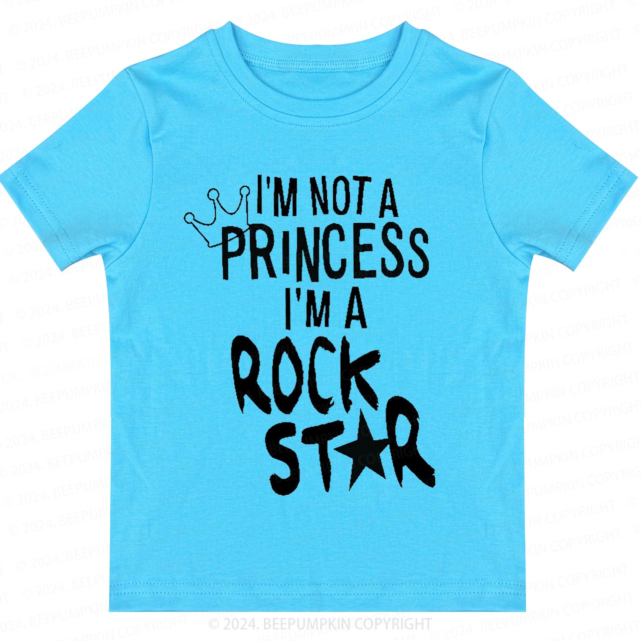 I'm Not A Princess I'm A Rock Star Toddler&Kids Tees 8
