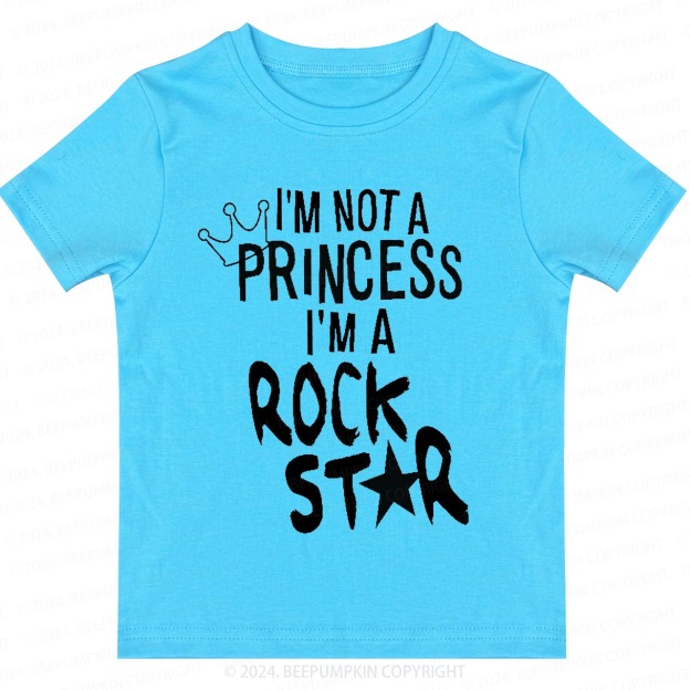 I'm Not A Princess I'm A Rock Star Toddler&Kids Tees 8