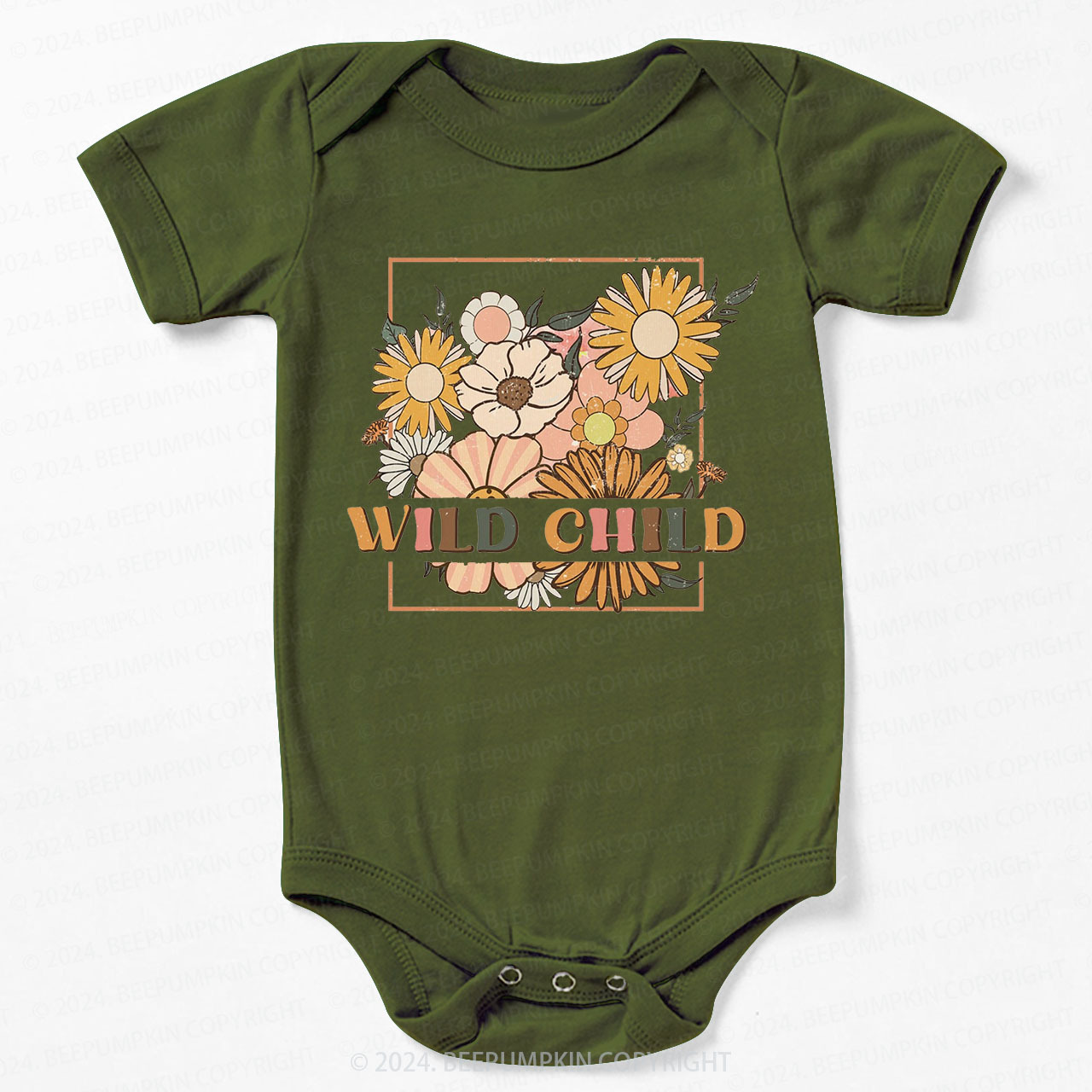 Retro Wild Child Bodysuit For Baby 