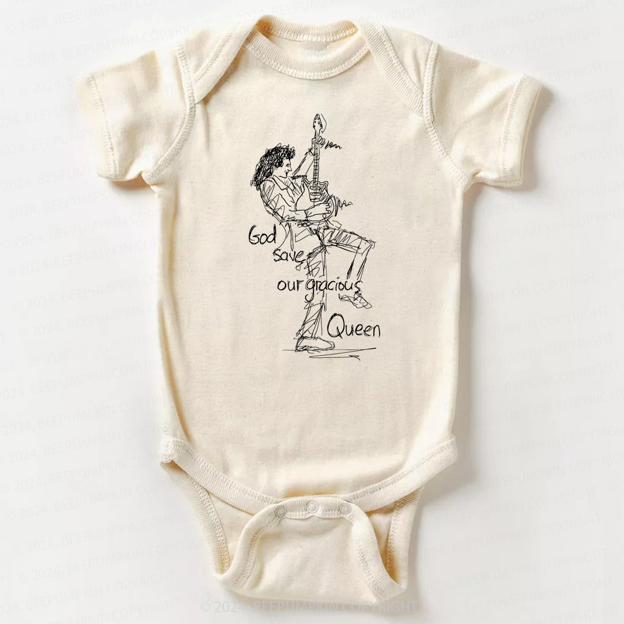 Rock Man Art Bodysuit For Baby 8