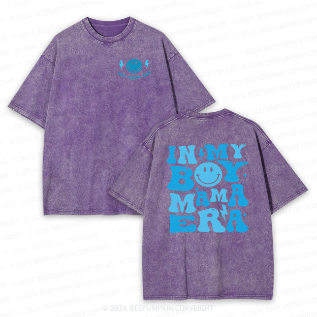 In My Boy Mama Era Mama Washed T-Shirts 