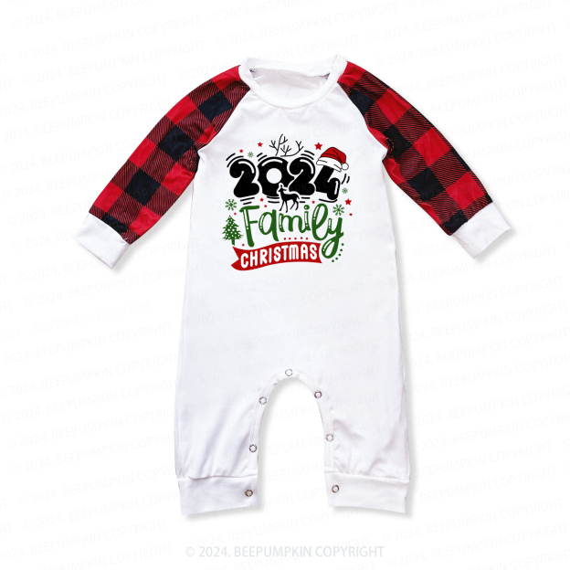 Christmas Hat With 2024 Family Matching Pajamas