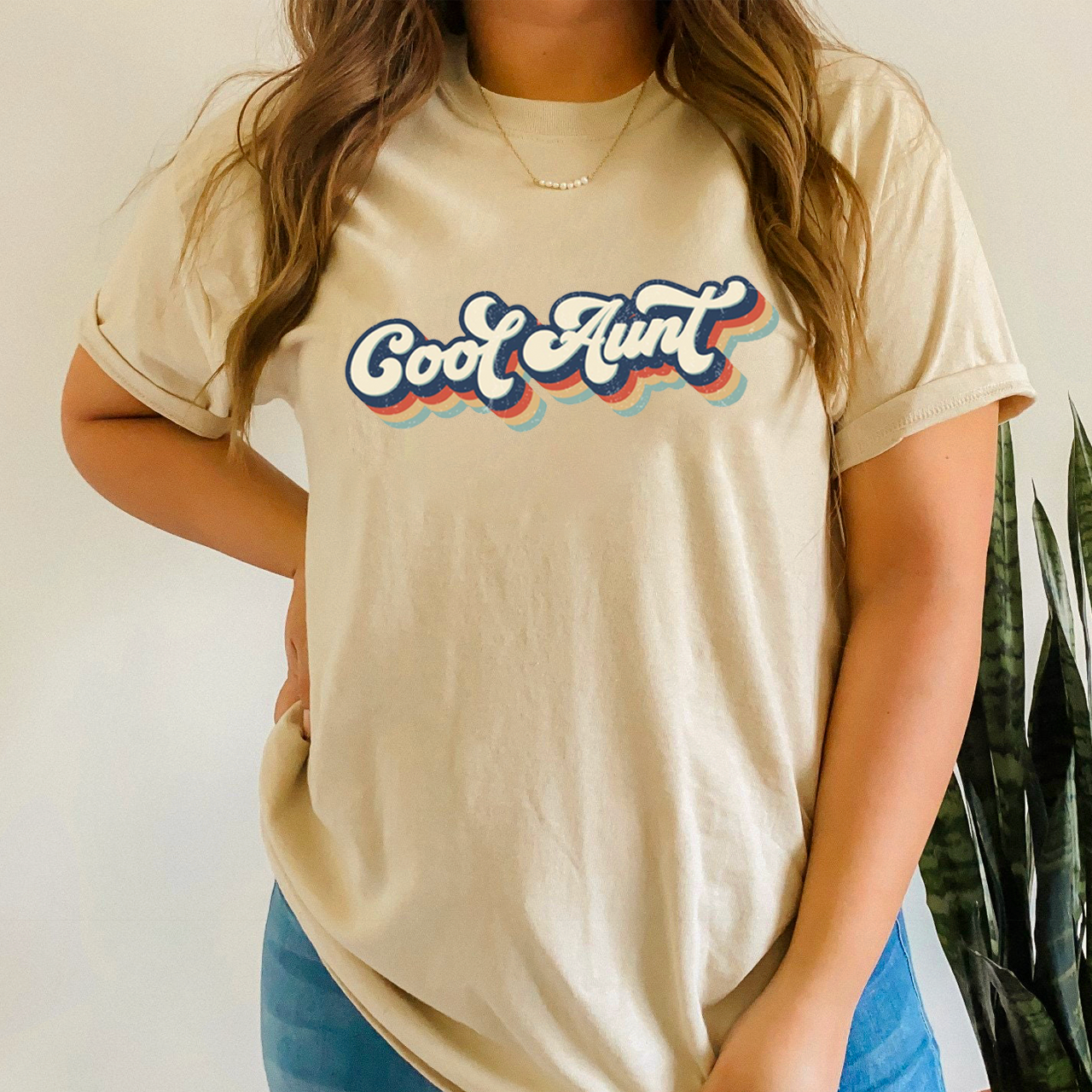  Retro Cool Aunt Auntie Shirt