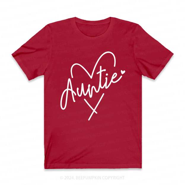 Auntie Heart Auntie Shirt