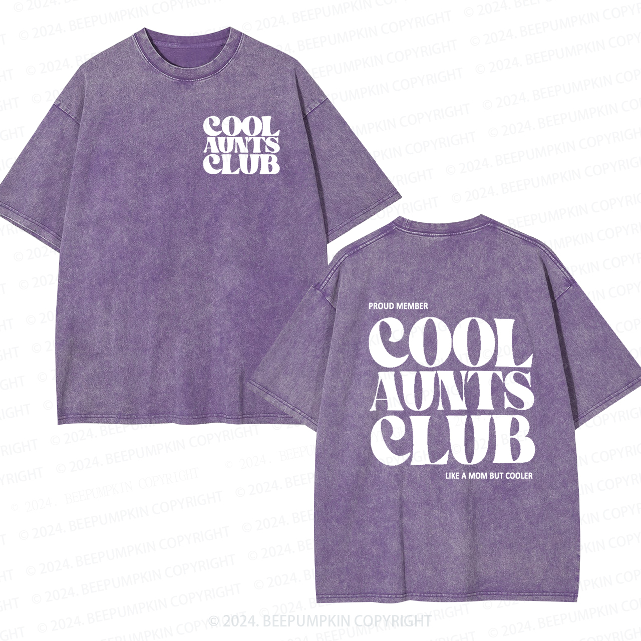 Future Cool Aunts Club Auntie Washed Tees