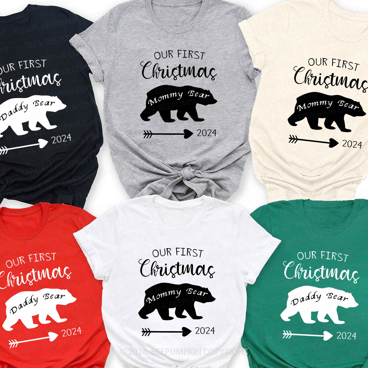 Christmas Bear Family Matching Shirt