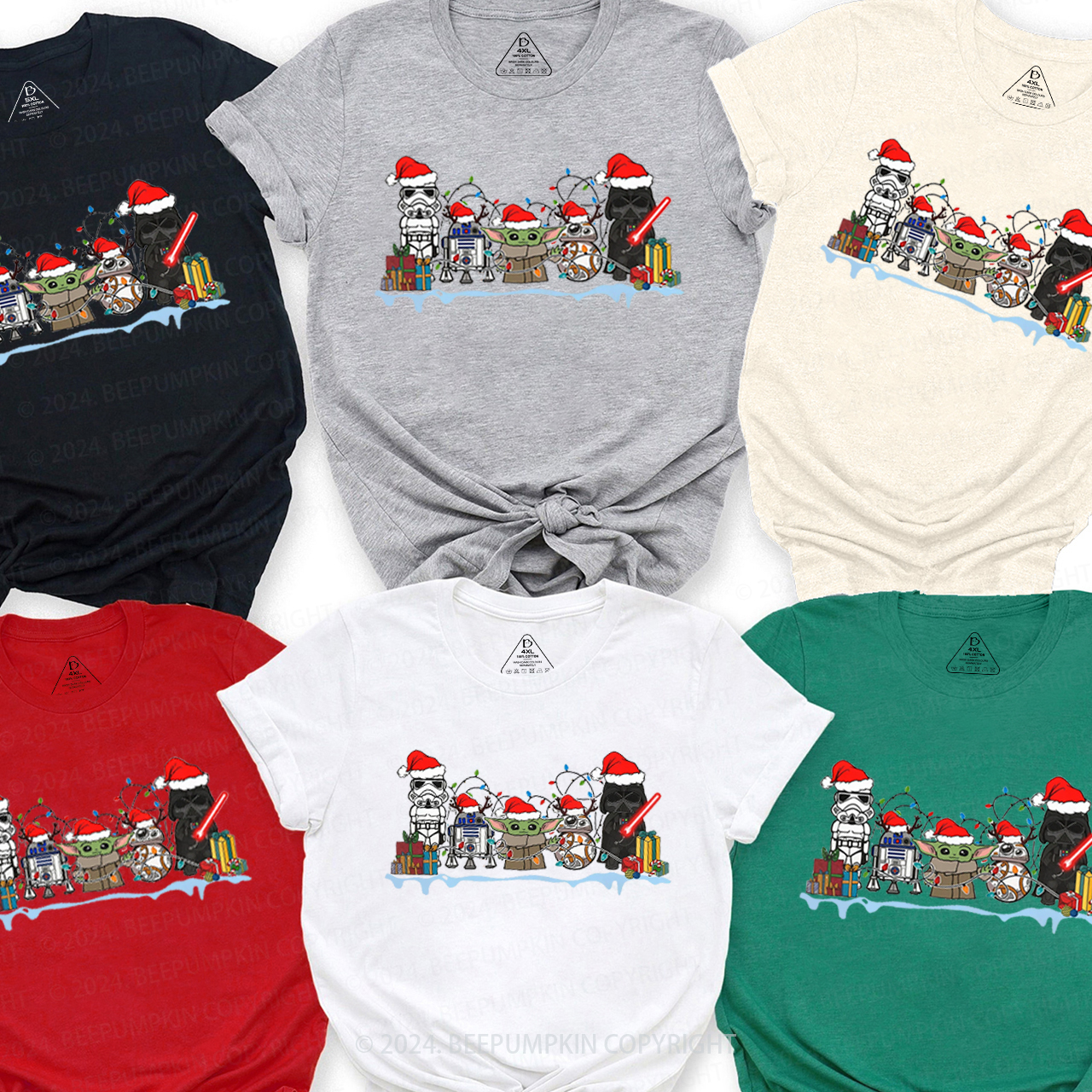 Cute Elf Party Christmas Matching T-Shirts