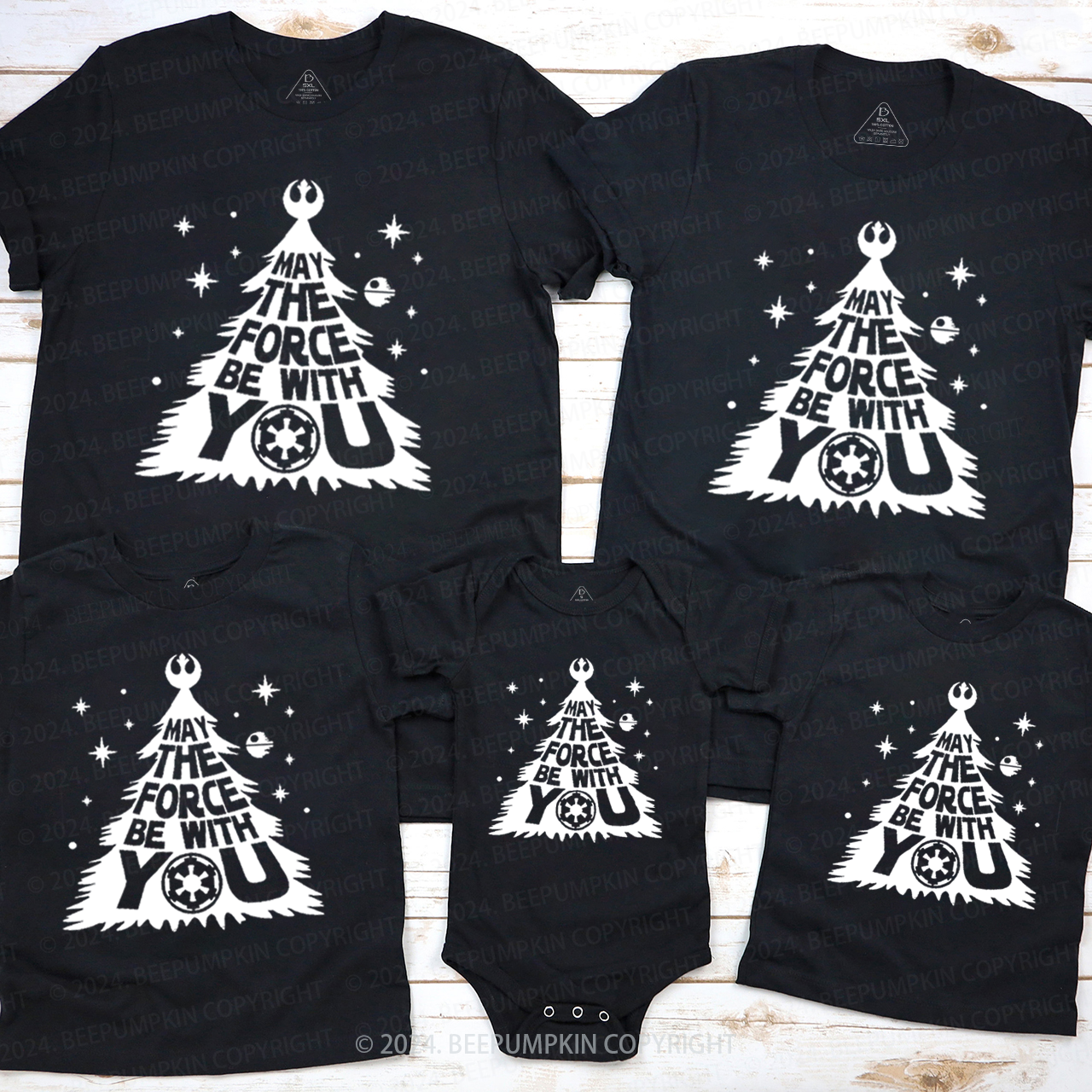Wishing Christmas Tree Matching T-Shirts