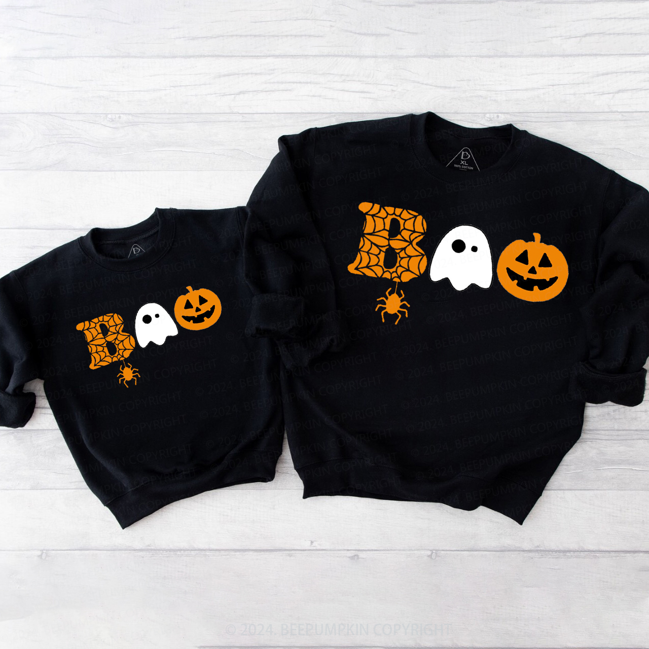 Halloween Boo Ghost Family Matching Sweatshirt