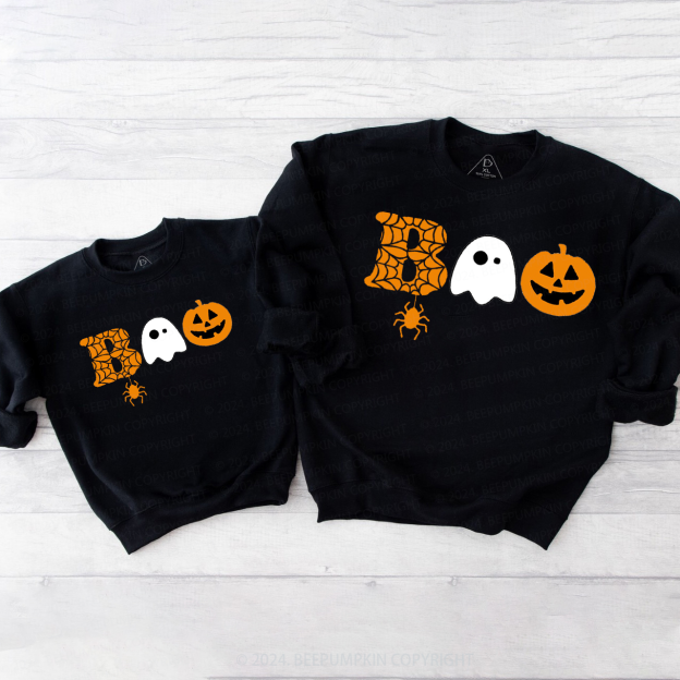 Halloween Boo Ghost Family Matching Sweatshirt