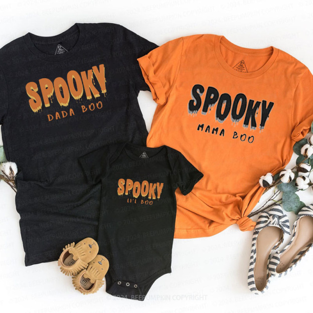 Cute Boo Spooky Family Matching Shirts