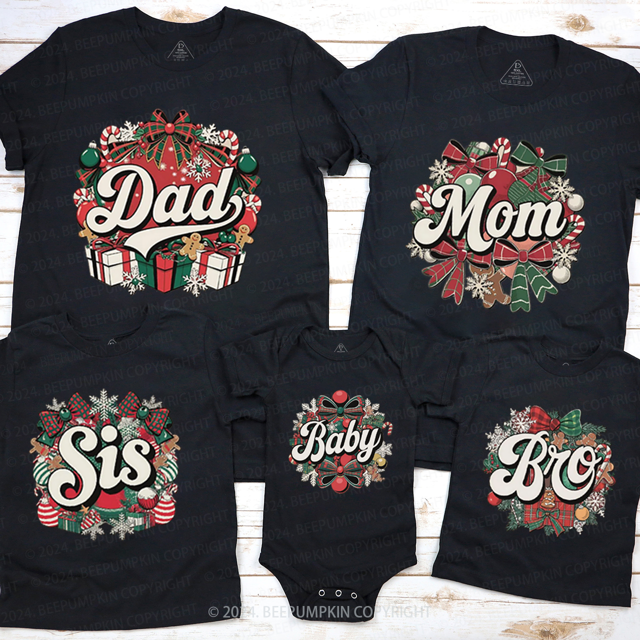 Christmas Gifts Matching T-Shirts Beepumpkin