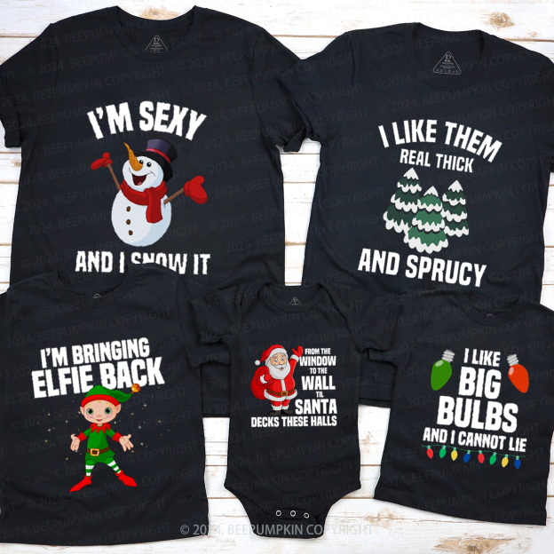 Funny Christmas Matching T-Shirts Beepumpkin