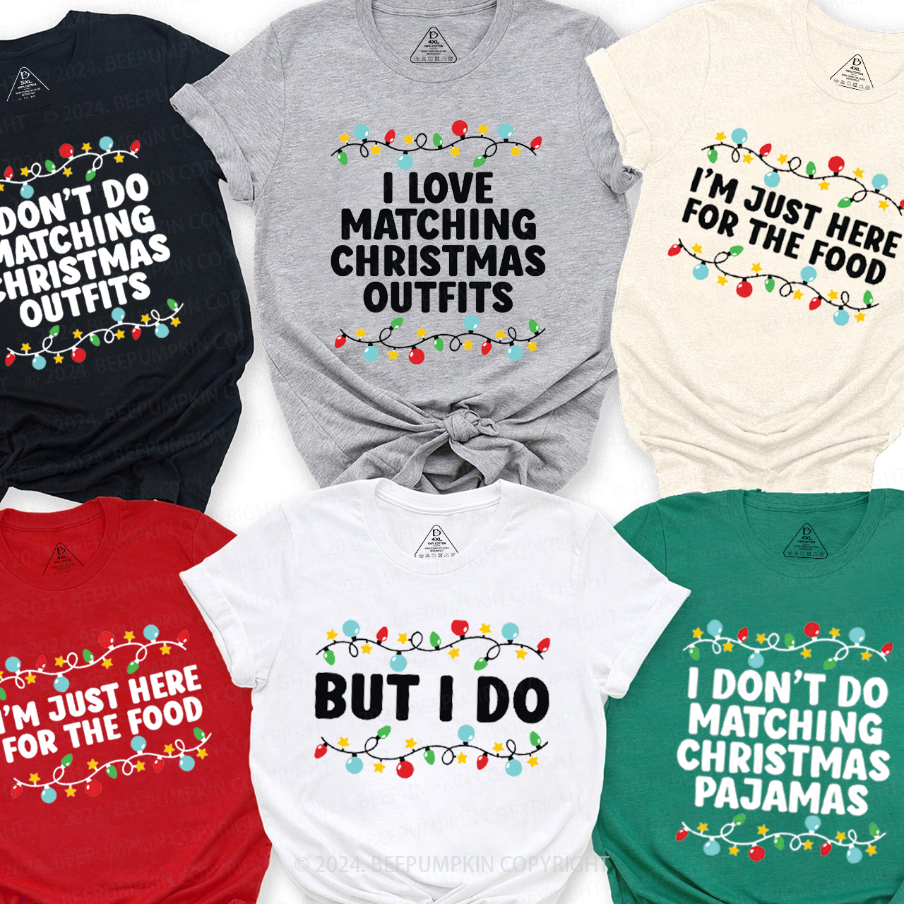 Family Funny Christmas Family Matching T-Shirts Beepumpkin