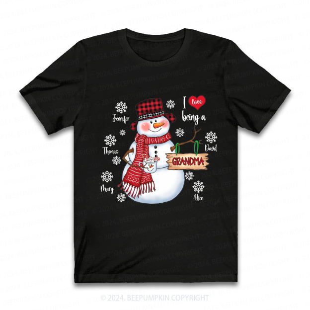 Personalized Christmas  Name Grandma Gift Shirt Beepumpkin 