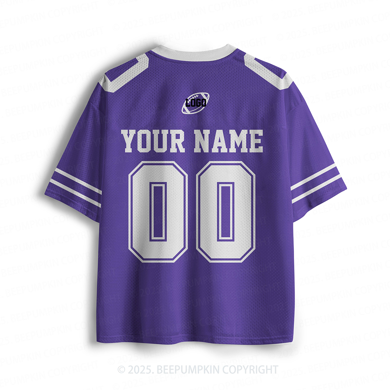 Personalized Team Name & Number Purple Toddler&Kid's Sport Jersey Beepumpkin
