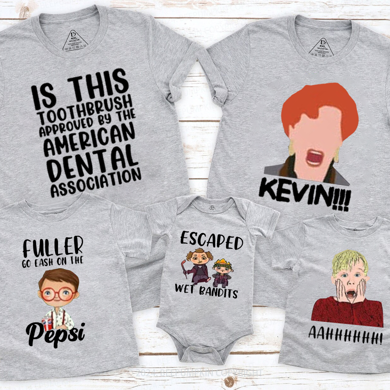 A Holiday Classic Movie Quotes Christmas Family Matching T-Shirts Beepumpkin