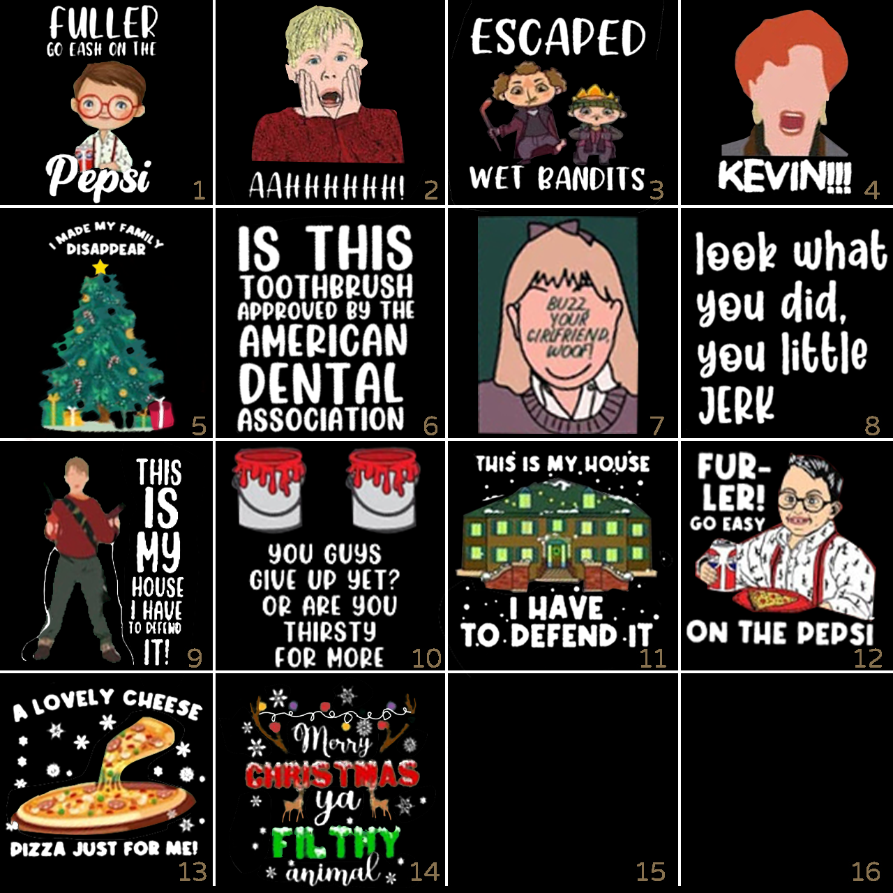 A Holiday Classic Movie Quotes Matching Blue Pajamas Beepumpkin