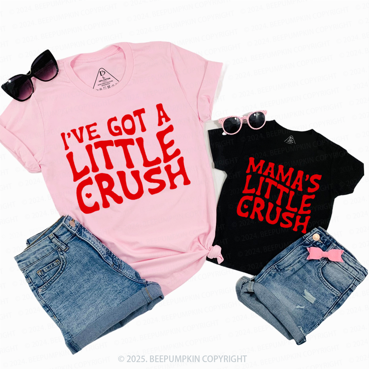 Little Crush Family Matching Valentine's Shirts