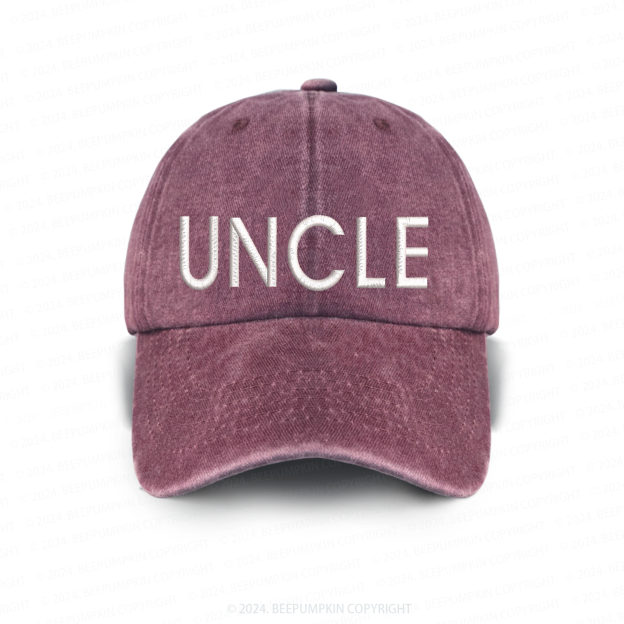 Vintage Washed UNCLE Embroidered Baseball Cap