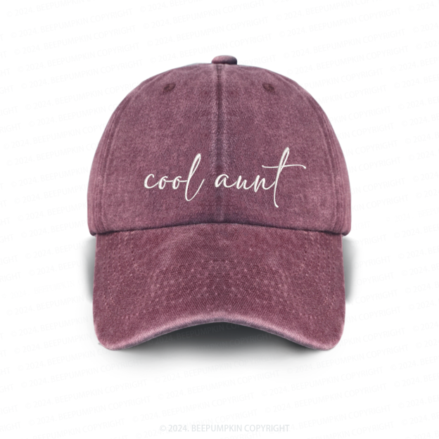Cool Aunt Embroidered Baseball Cap