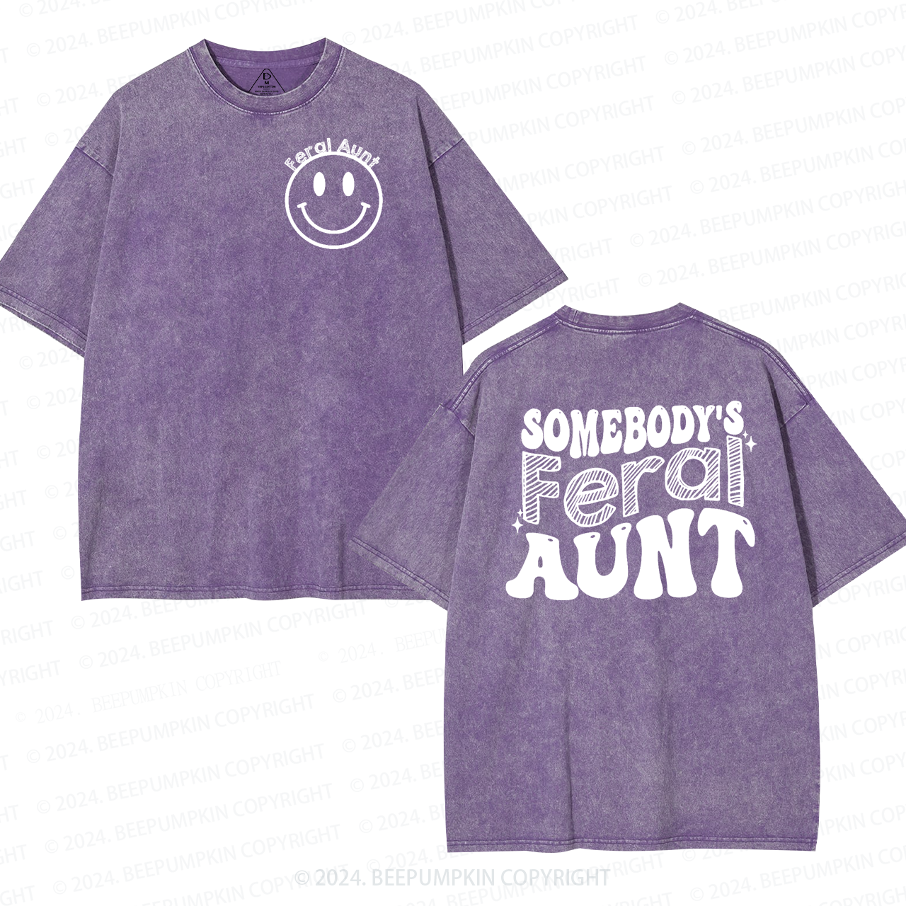 Somebody's Feral Aunt Washed T-Shirts 