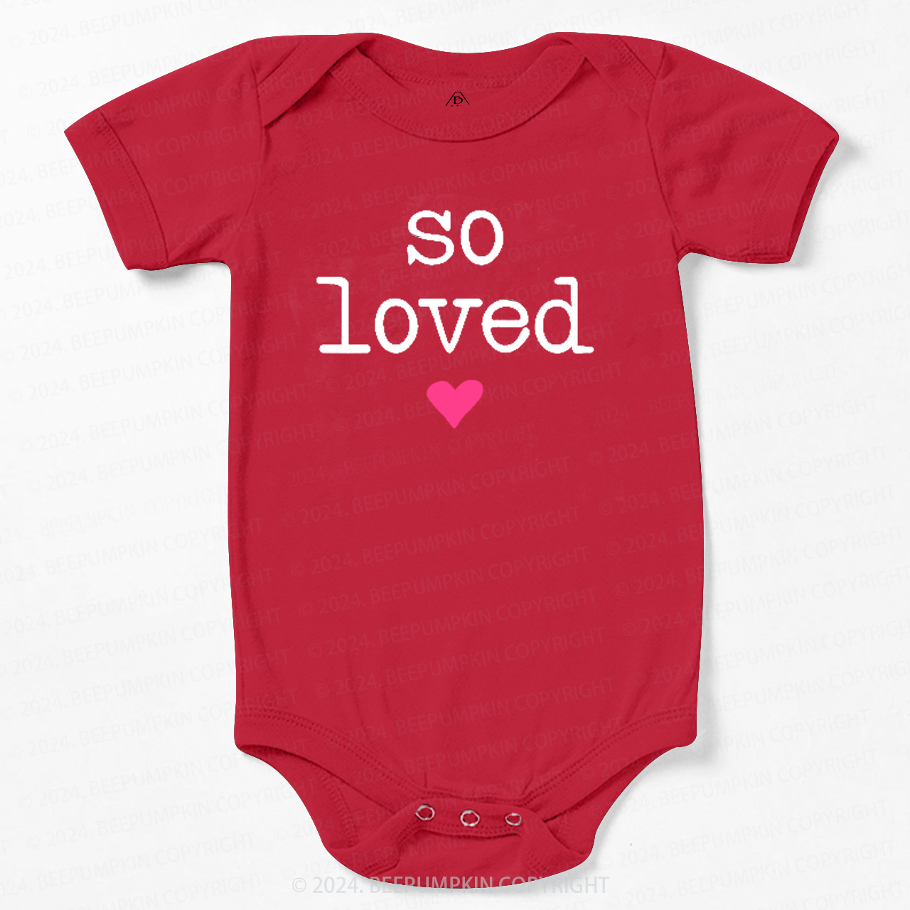 So Loved Valentine's Day Bodysuit For Baby