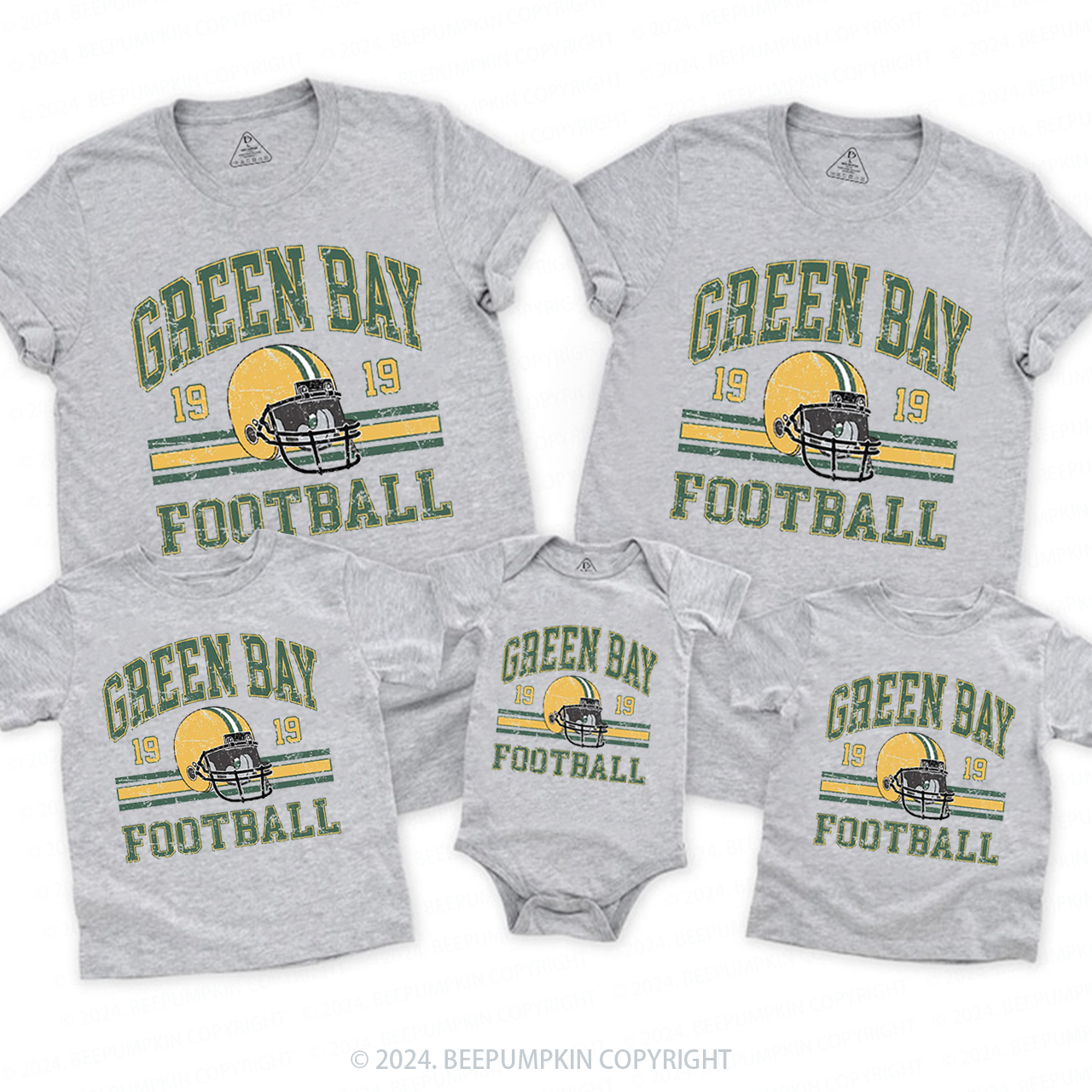 Vintage Football 19 Family Matching Tees Beepumpkin