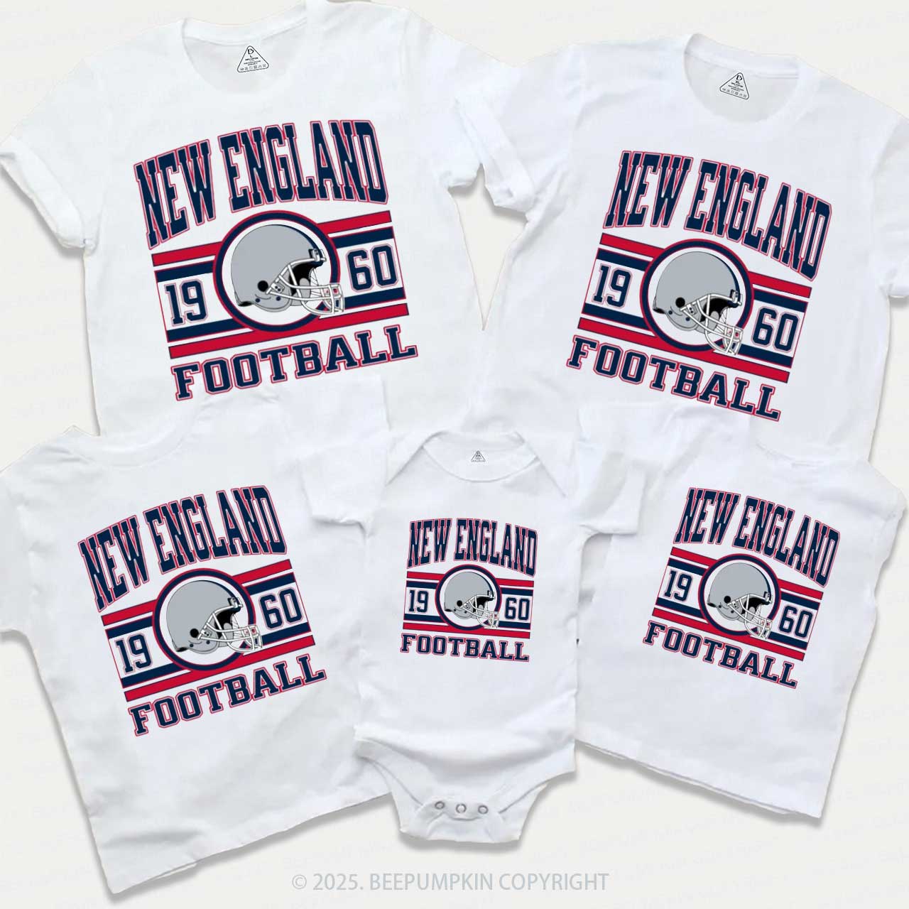 Football Fan 1 Family Matching Tees Beepumpkin
