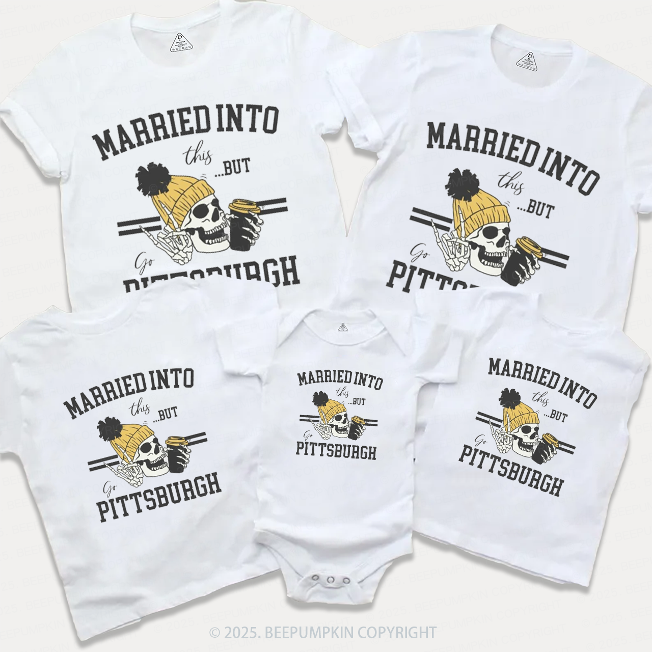 Married Into Game Day Family Matching Tees Beepumpkin