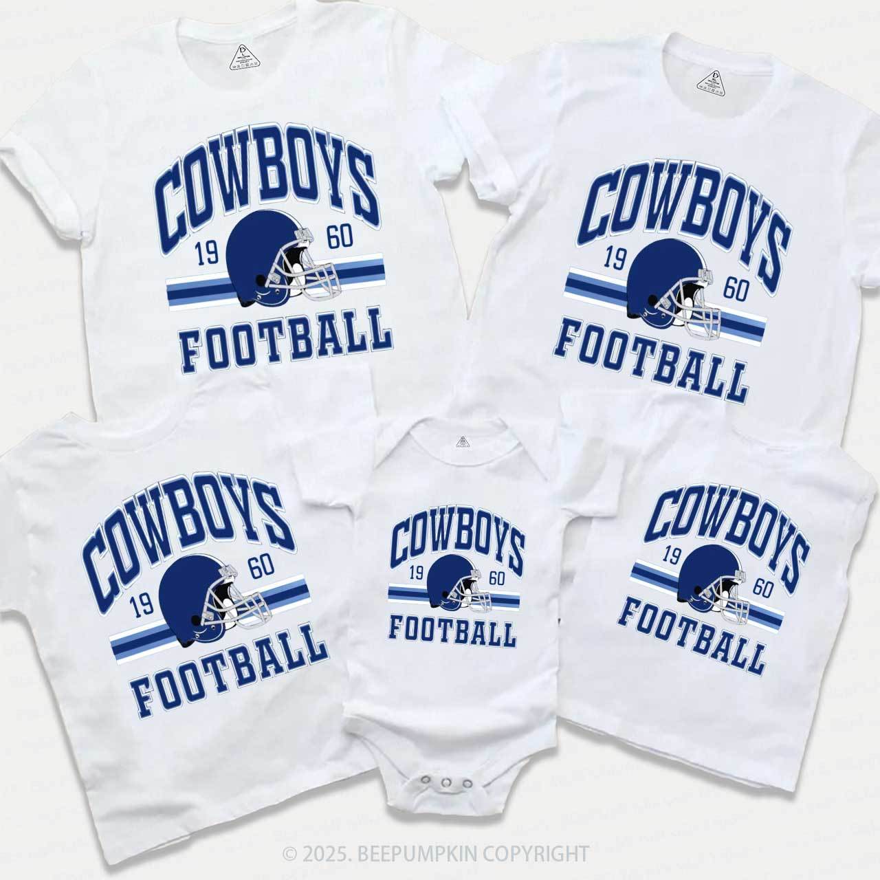 Football Lover 1960 Family Matching Tees Beepumpkin
