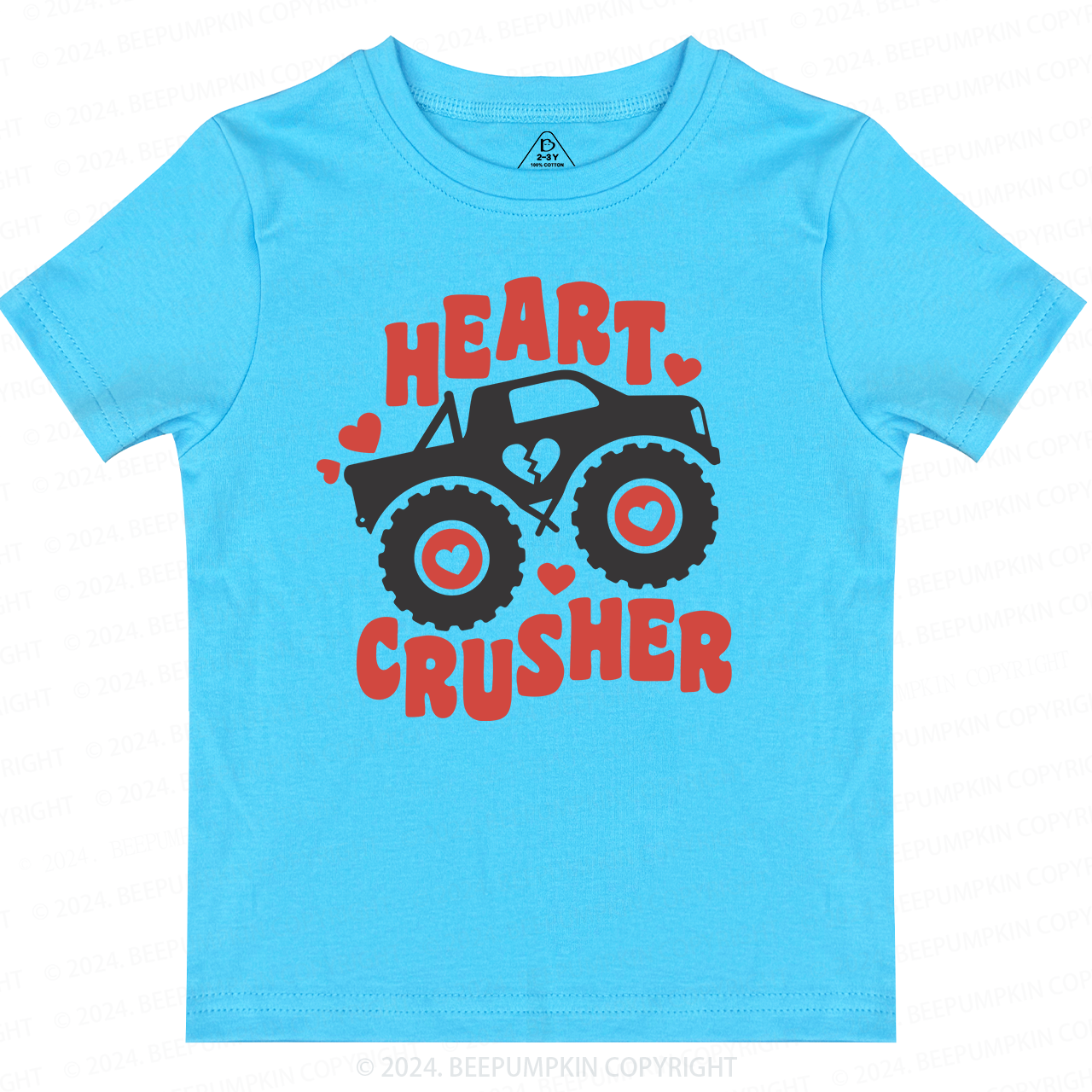 Heart Crusher Valentine's Day Toddler&Kids Tees Beepumpkin