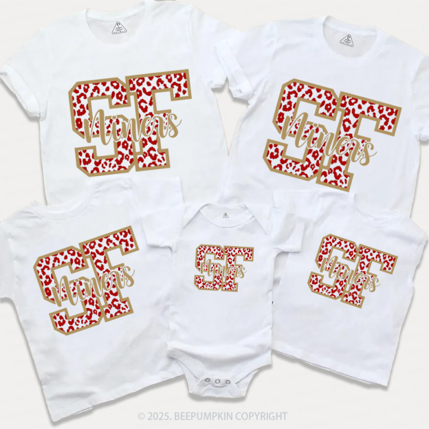 49ers Football Fan Family Matching Tees Beepumpkin