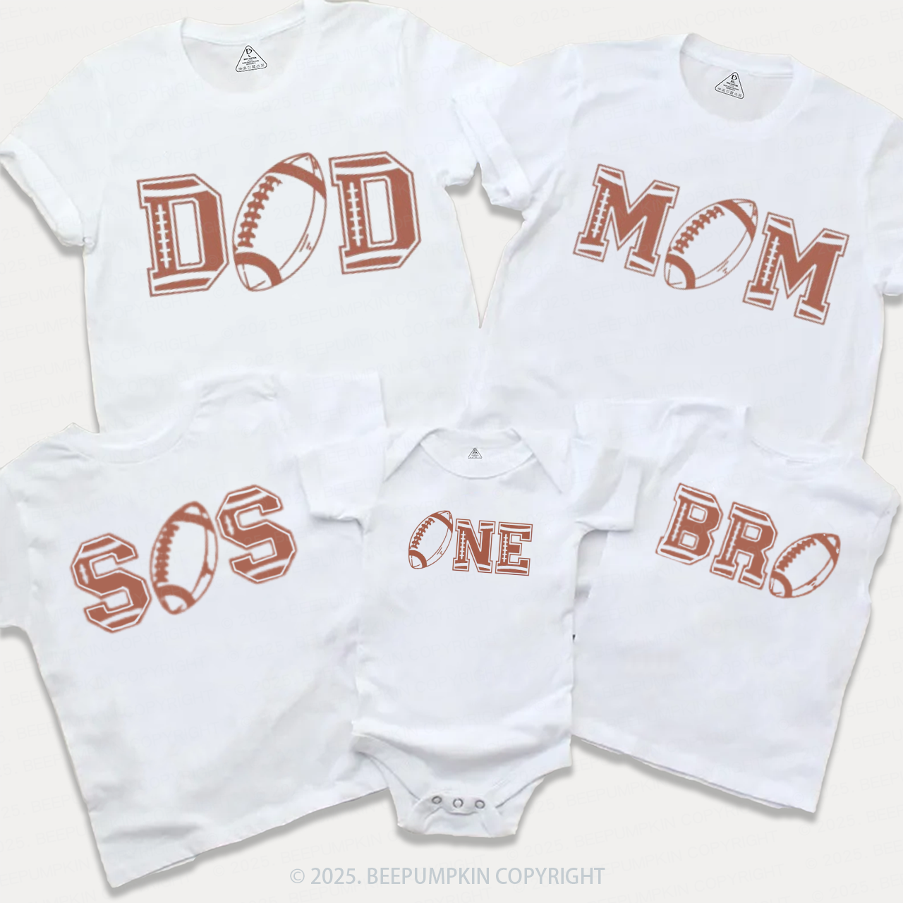 One Year Down Family Matching Tees Beepumpkin