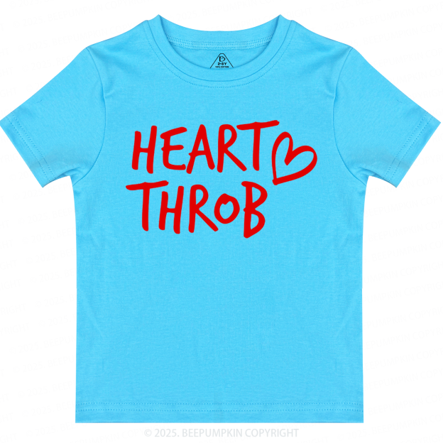 Heart Throb Valentines Day Toddler&Kids Tees Beepumpkin