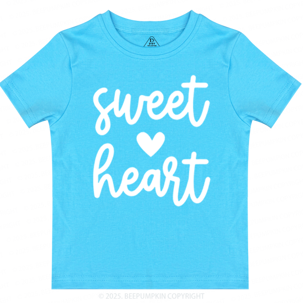 Sweatheart Valentines Day Toddler&Kids Tees Beepumpkin