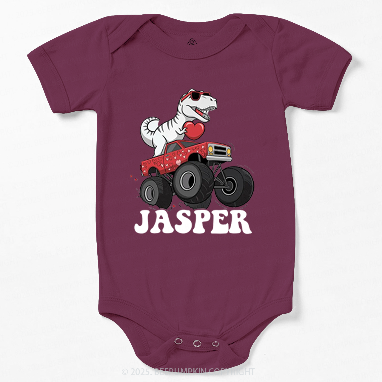Dinosaur Valentines Bodysuit Beepumpkin
