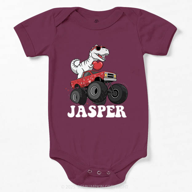 Dinosaur Valentines Bodysuit Beepumpkin