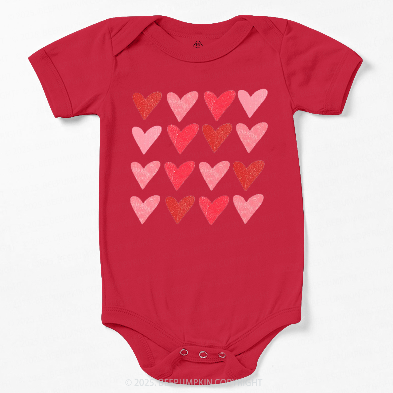 Heart Valentine's Day Bodysuit Beepumpkin