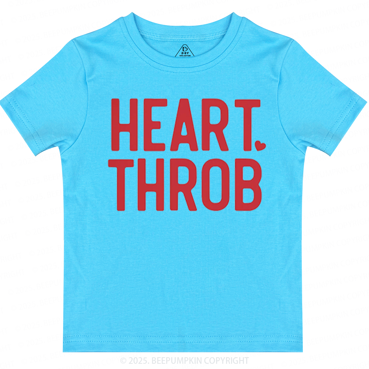 Heart Throb Valentine's Day Toddler&Kid's Tees Beepumpkin