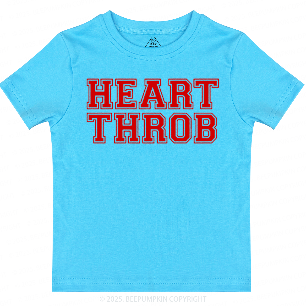 Heart Throb Valentine's Day Toddler&Kid's Tees Beepumpkin 2