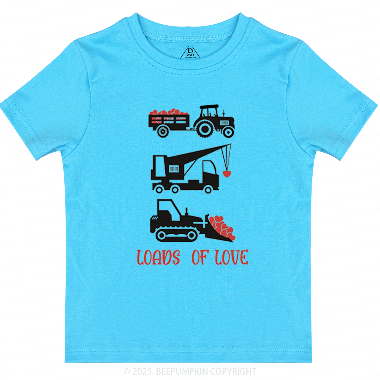 Loads of Love Valentine's Day Toddler&Kid's Tees Beepumpkin 2