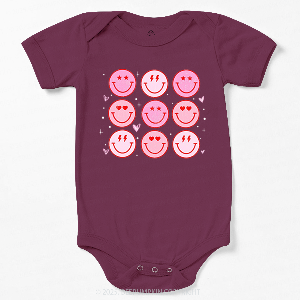 Groovy Heart Valentine's Day Bodysuit Beepumpkin
