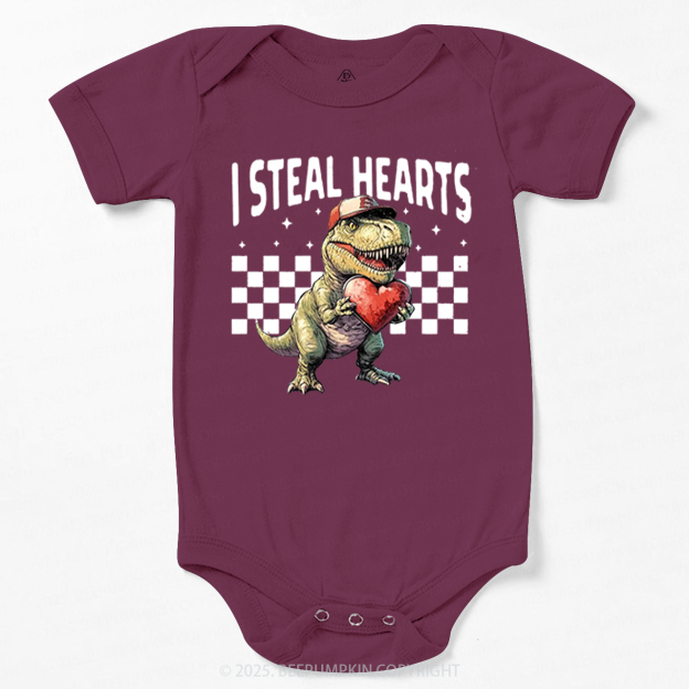 I Steal Hearts Valentine's Day Bodysuit Beepumpkin
