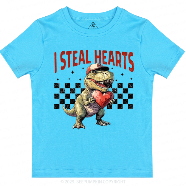 I Steal Hearts Valentine's Day Toddler&Kid's Tees Beepumpkin