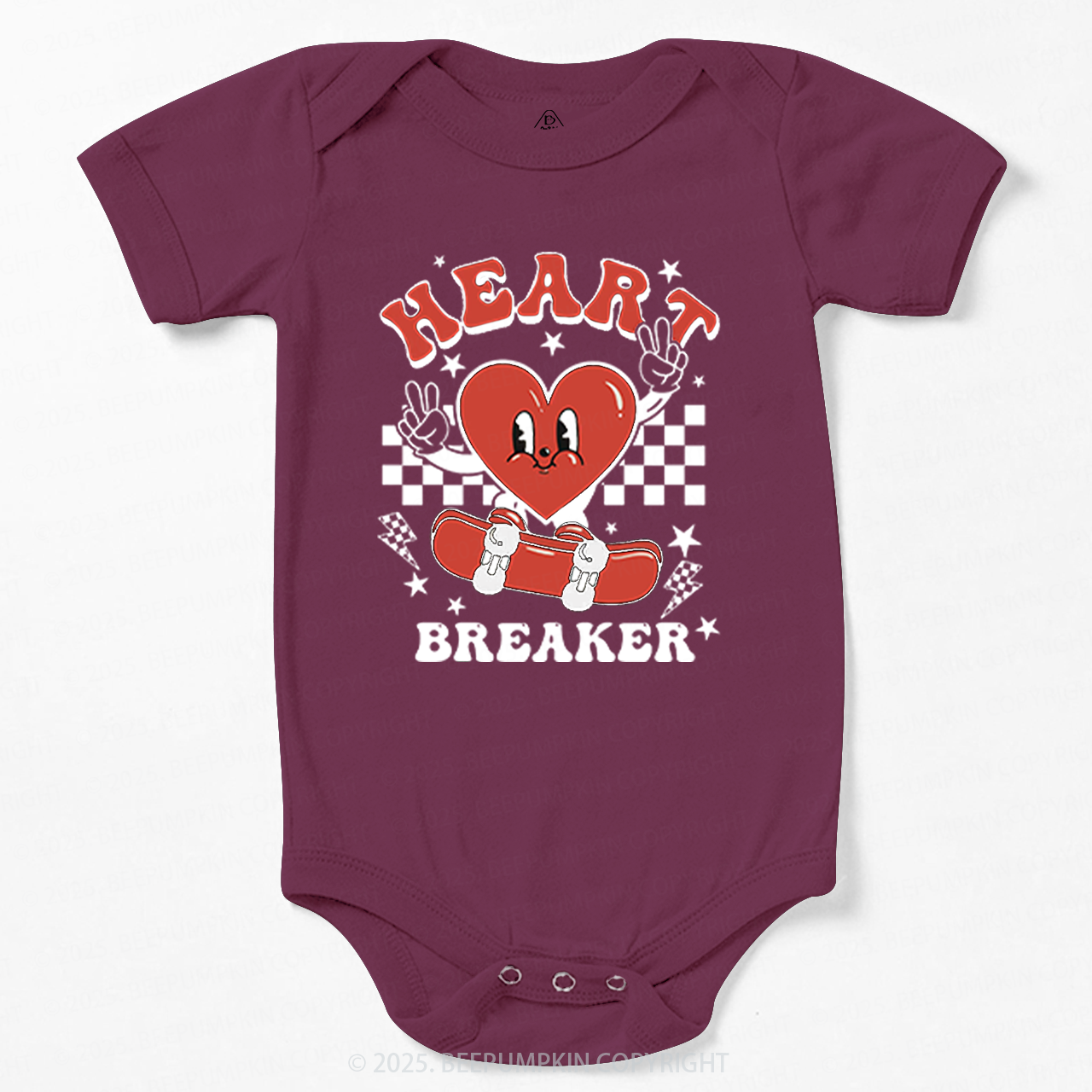 Heart Breaker Valentine's Day Bodysuit Beepumpkin 2